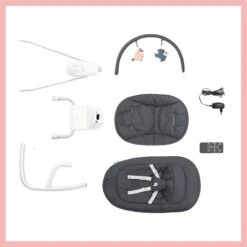 BabyMoov Balancelle Swoon Touch + Adaptateur & Télécommande -Bébé Produits Boutique 3661276169142 3661276169142 9BaseMedia 550Wx550H