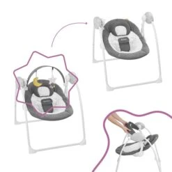 Badabulle Balancelle Confort + Adaptateur Secteur -Bébé Produits Boutique 3661276173897 3661276173897 5BaseMedia 550Wx550H