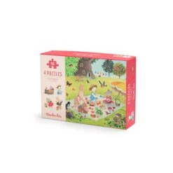 Moulin Roty 4 Mini Puzzles Des Saisons