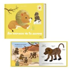 Milan Livre D'éveil Les Animaux De La Savane