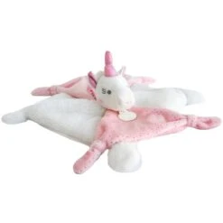 Doudou Licorne -Bébé Produits Boutique doudouetciedoudoulicorneblancetrosebrillant 3700335232776 5BaseMedia 550Wx550H